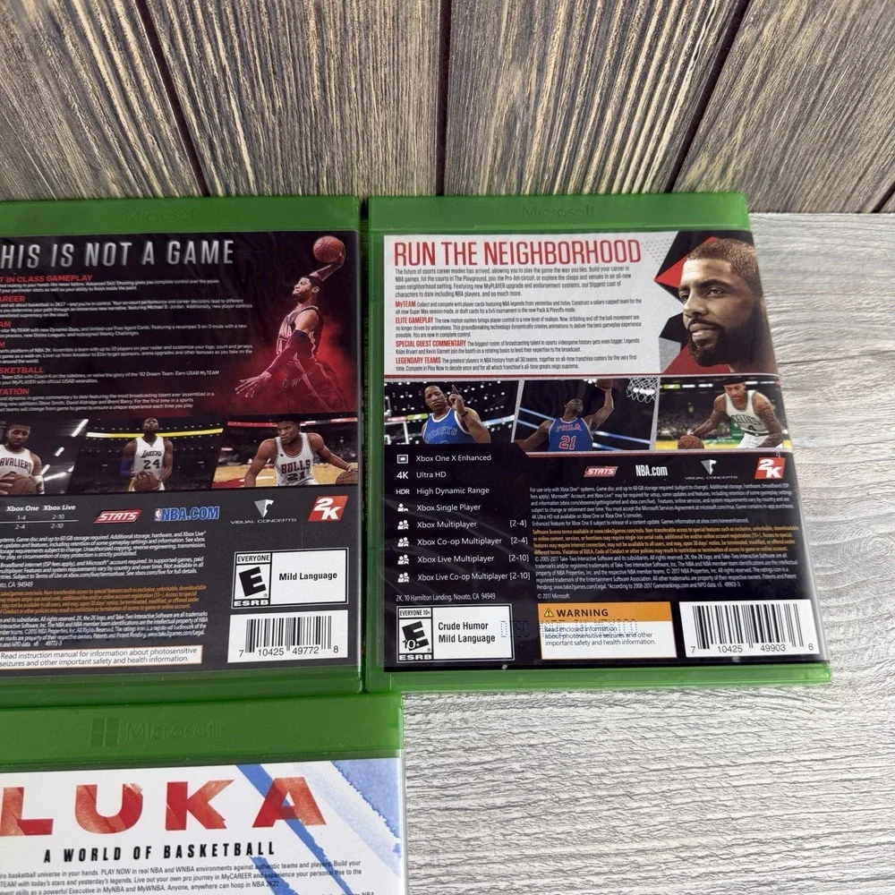 XBOX One Lot of 4 NBA 2K16,2K17, 2k18 & 2K22 Tested & Work